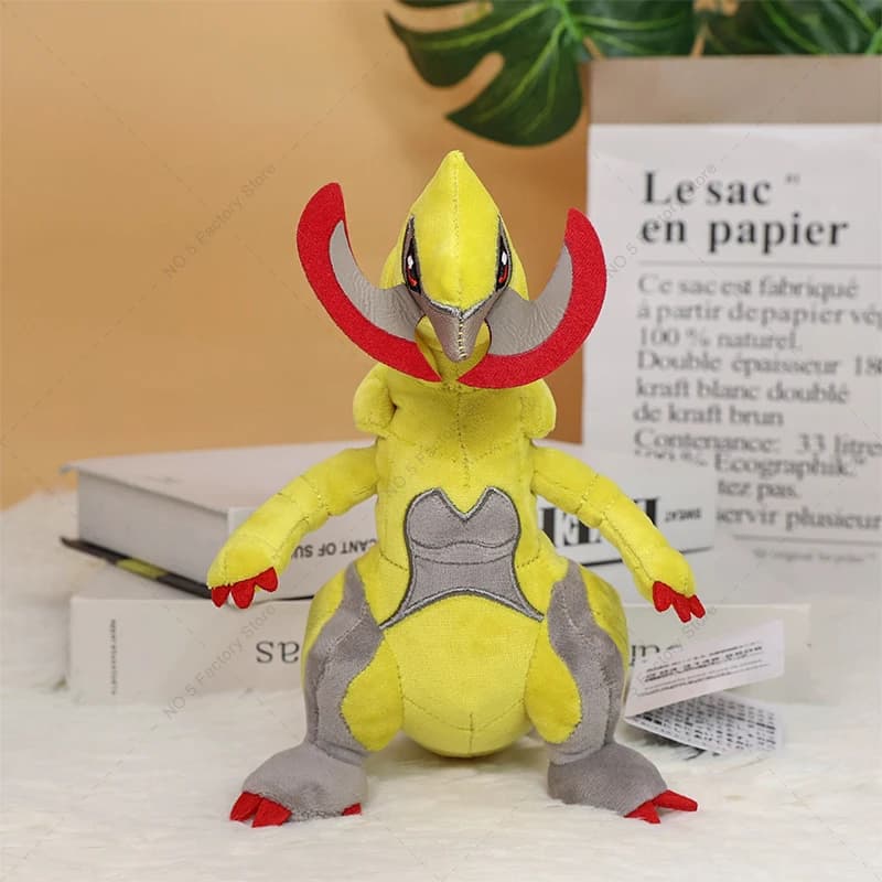 Pokémon Haxorus Plyšová hračka - Měkký plněný drak Anime panenka dárek pro děti