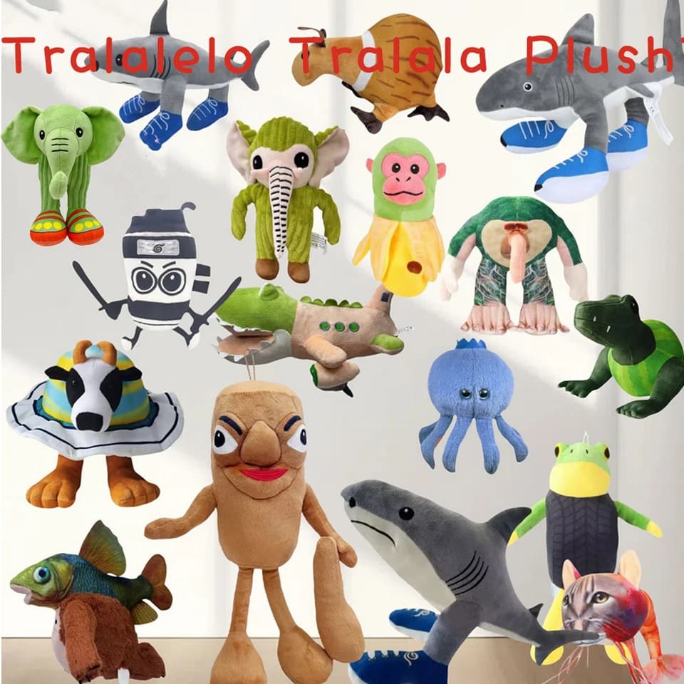 Plyšová hračka žralok, plněné zvíře, panenka, měkký mazlivý dárek pro děti a dospělé, anime postava 12 palců