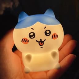 Kawaii kreslená vinylová panenka noční světlo - roztomilá dekorace na stůl ložnice svítící hračka dárek - náhled 4