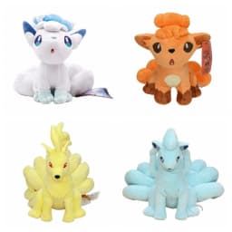 Plyšové hračky Pokémon - Měkká zvířátka Vulpix Ninetales Mimikyu Cubone Garchomp Lapras panenky - náhled 3