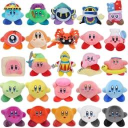 Kolekce plyšových hraček Kawaii Kirby - roztomilé panenky se srdíčky ve tvaru hvězdy, dárek k narozeninám pro děti, 25 stylů - náhled 2