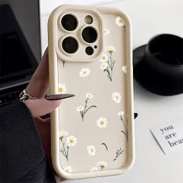 Silikonový kryt na telefon s květinovým vzorem, nárazuvzdorný měkký kryt pro iPhone 16 15 14 13 12 11 XS XR X 8 7 Plus SE - náhled 4