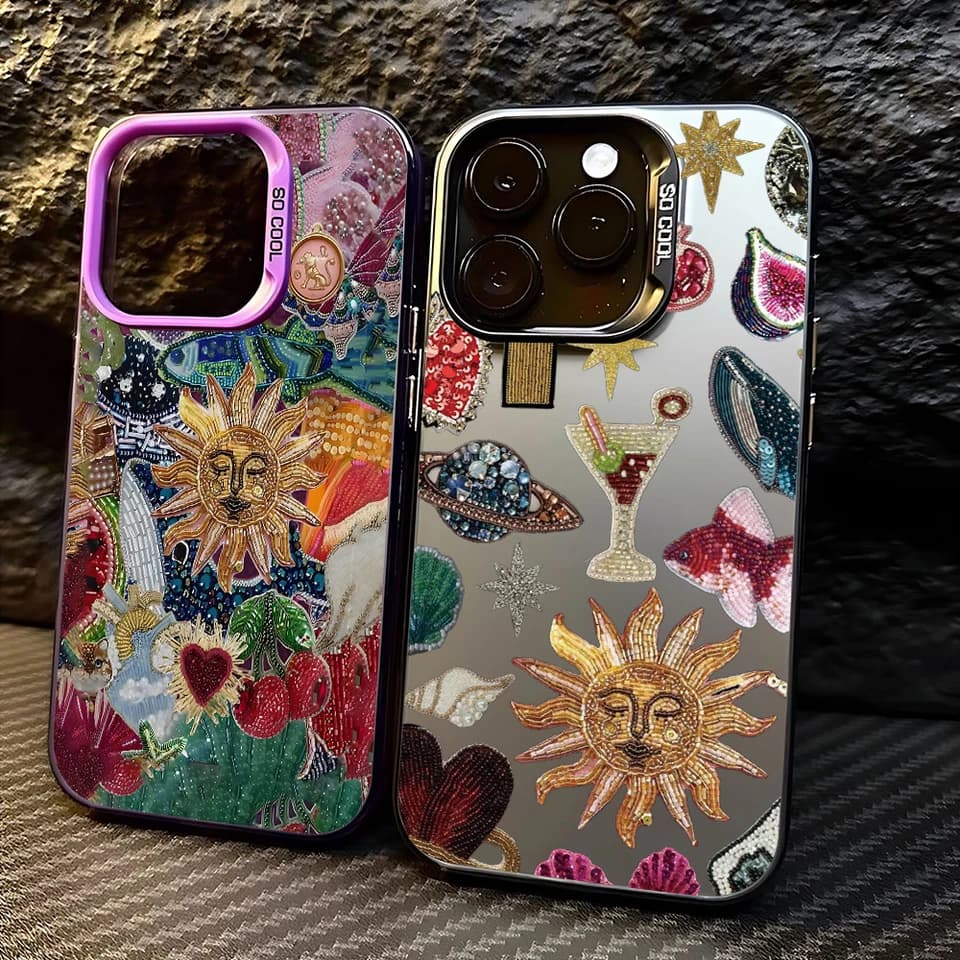 Matný kryt na telefon Retro Sun Planet, odolný proti pádu, pro iPhone 16, 15, 14, 13, 12, 11 Pro Max XR XS