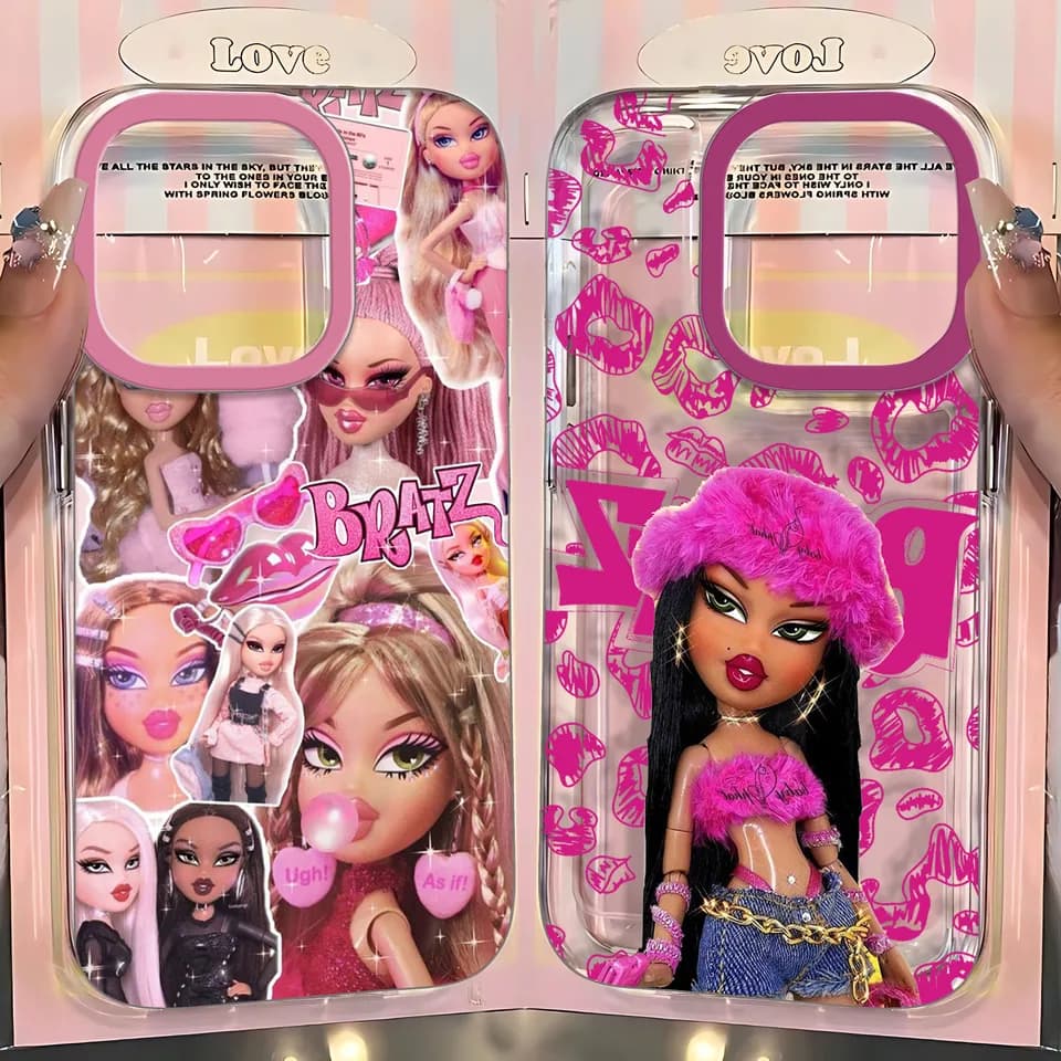 Průhledný kryt na telefon s motivem panenky pro iPhone 14 13 12 11 Pro Max Mini XR XS X 8 7 Plus SE