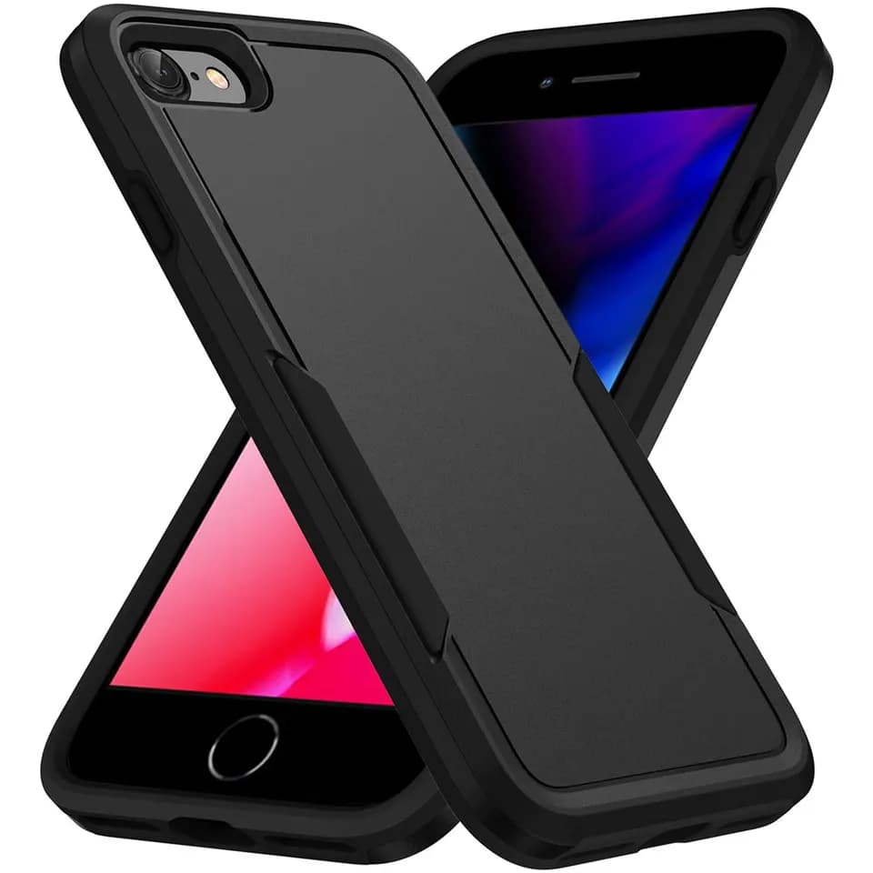 Nárazuvzdorný dvouvrstvý kryt pro iPhone SE 3 2022 SE 2 2020 6 6S 7 8 Plus Tvrdý hybridní kryt