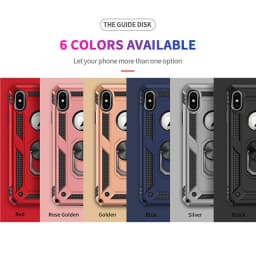Nárazuvzdorný kryt Armor s magnetickým držákem na kroužky pro iPhone 6 7 8 X XS XR - Ochranný kryt - náhled 7