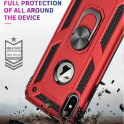 Nárazuvzdorný kryt Armor s magnetickým držákem na kroužky pro iPhone 6 7 8 X XS XR - Ochranný kryt - náhled 6
