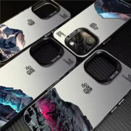 Matný pevný kryt na telefon Snow Mountain Sunset pro iPhone 16 15 14 13 12 11 Pro Ochranný kryt - náhled 7