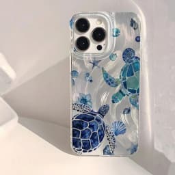 Pouzdro na telefon s motivem želvy pro iPhone 17 16 15 14 13 12 11 Pro Max, měkké texturované zadní kryty - náhled 2
