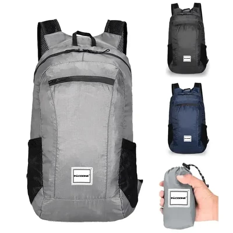 20L lehký vodotěsný turistický batoh - skládací cestovní batoh pro muže a ženy, outdoor