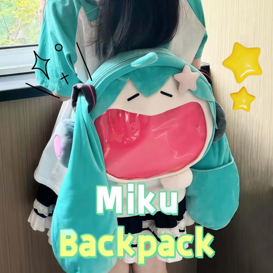 Anime plyšový batoh Itabag pro panenky, úložný prostor, roztomilý unisex cosplay, dárek pro konvence, měkký kawaii batoh