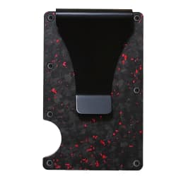 Tenká peněženka s RFID blokováním, pouzdro na kreditní karty z uhlíkových vláken, minimalistické kovové pouzdro pro muže - náhled 6