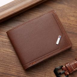 Pánská tenká skládací peněženka s kapsou na mince a pouzdry na karty - RFID ochrana Business Wallet - náhled 4