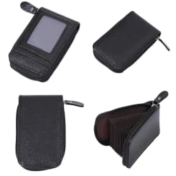 Peněženka na cestovní pas s organizérem na kreditní karty a zipem - pouzdro na dokumenty s RFID blokováním - náhled 7