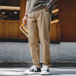 Pánské khaki džíny 11.7OZ selvedge denim rovné kalhoty casual denimové kalhoty - náhled 3