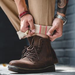 Pánské khaki džíny 11.7OZ selvedge denim rovné kalhoty casual denimové kalhoty - náhled 6