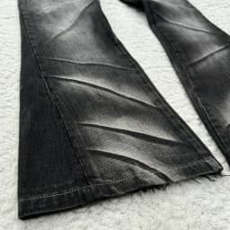 Pánské slim fit džíny s tlapkami rozšířené retro gothic unisex bootcut kalhoty - náhled 6