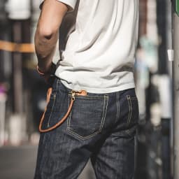 Pánské vintage džíny heavyweight denim 14OZ rovný střih mid waist casual kalhoty - náhled 7