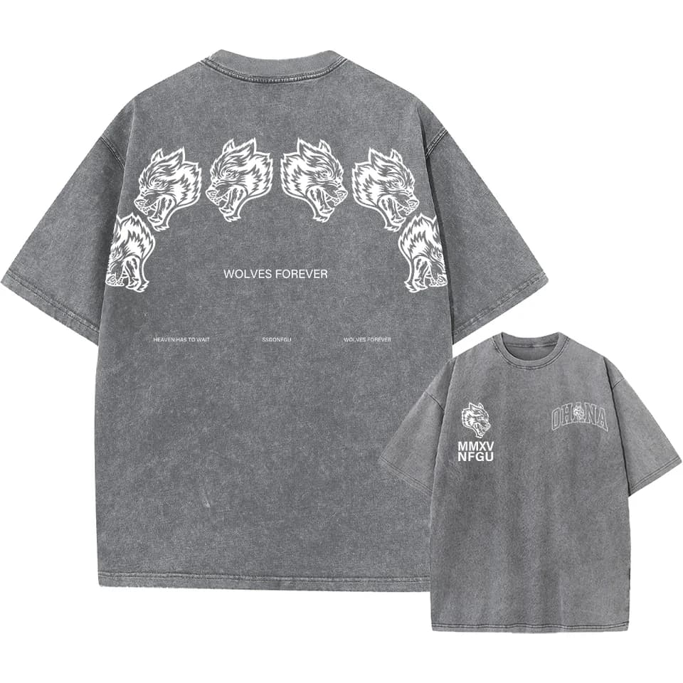 Pánské vintage tričko s potiskem bavlna krátký rukáv retro street style hip hop casual