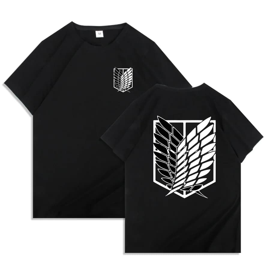 Pánské anime tričko Attack on Titan unisex kawaii grafické tričko letní top
