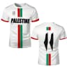 Pánské tričko s palestinskou vlajkou 3D potisk krátký rukáv letní móda casual