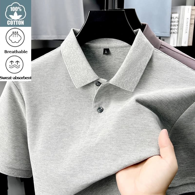 Pánské bavlněné polo tričko letní dýchající 19 barev golf sport business casual