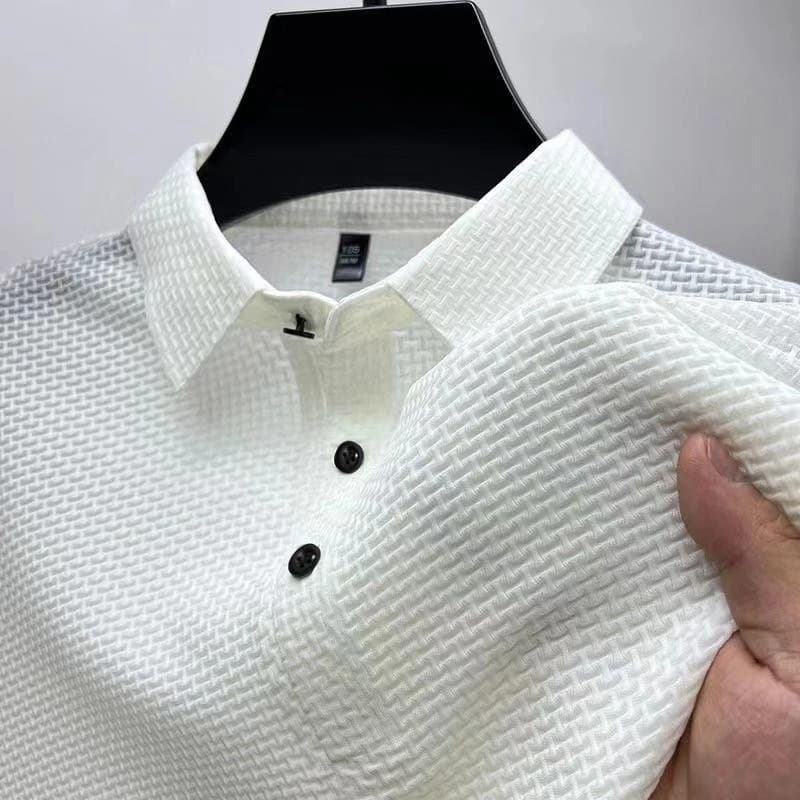 Pánské polo tričko s krátkým rukávem - prodyšné, pohodlné, business casual L-4XL