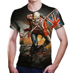 Pánské 3D tričko heavy metal rock oversized casual street hip hop letní krátký rukáv - náhled 2
