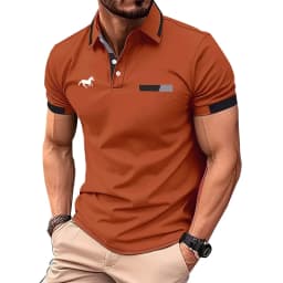 Pánské polo tričko s límečkem bavlna slim fit business casual golfové letní krátký rukáv - náhled 3
