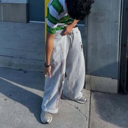 Dámské vysoké kalhoty s výšivkou Y2K letní casual rovné nohy streetwear móda - náhled 6
