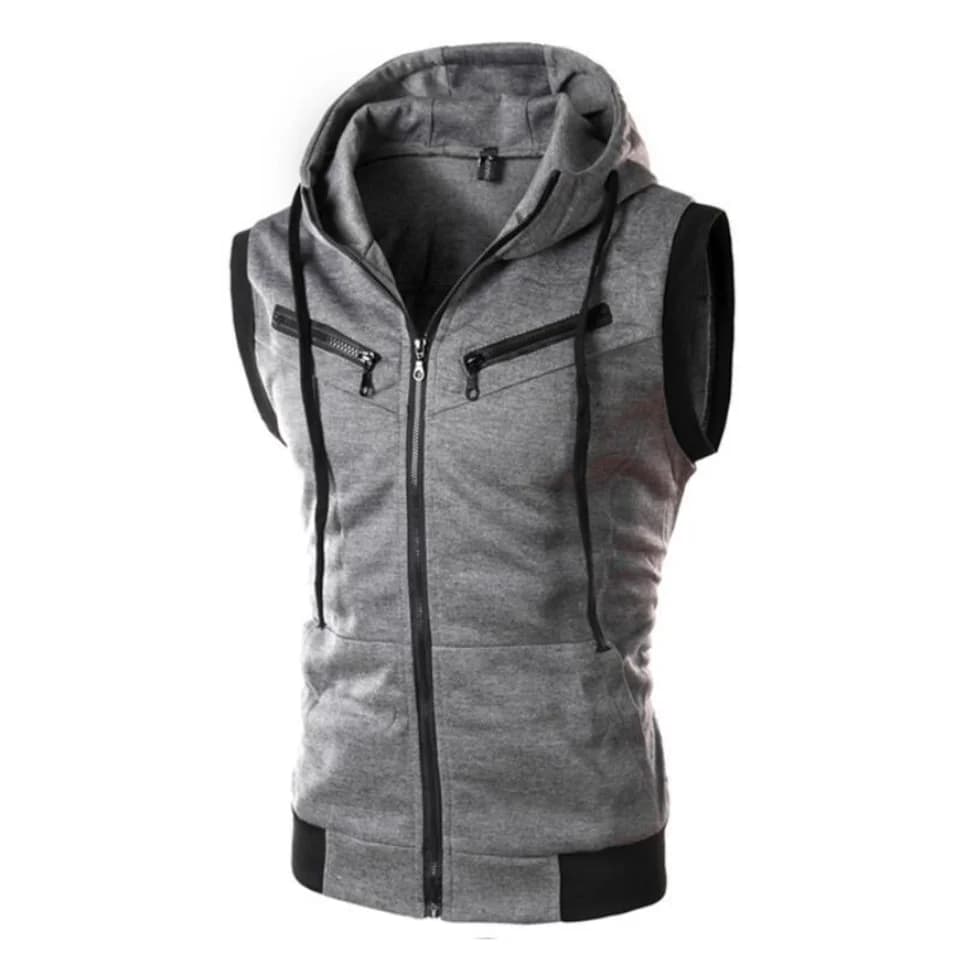 Pánská pletená vesta bez rukávů retro casual svetr slim fit jarní oblečení