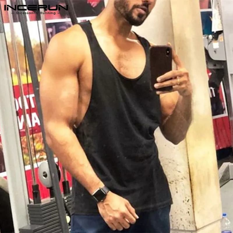 Pánské tílko bez rukávů letní bavlněné tričko casual streetwear S-5XL