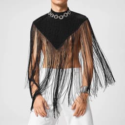 Pánské nátělníky bez rukávů streetwear styl cípatý střih módní vesty performance kostým - náhled 5