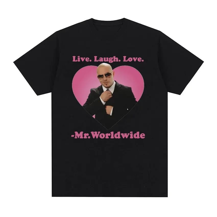 Unisex tričko s nápisem Live Laugh Love - retro hip hop styl pro ženy i muže