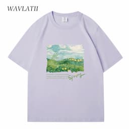 Dámské oversize tričko jarní zelené potisk bílé módní streetwear casual letní top - náhled 5