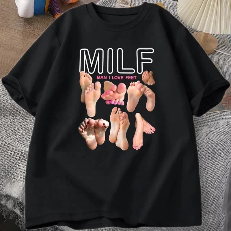 Dámské tričko s vtipným potiskem - krátký rukáv O-výstřih streetwear tee shirt