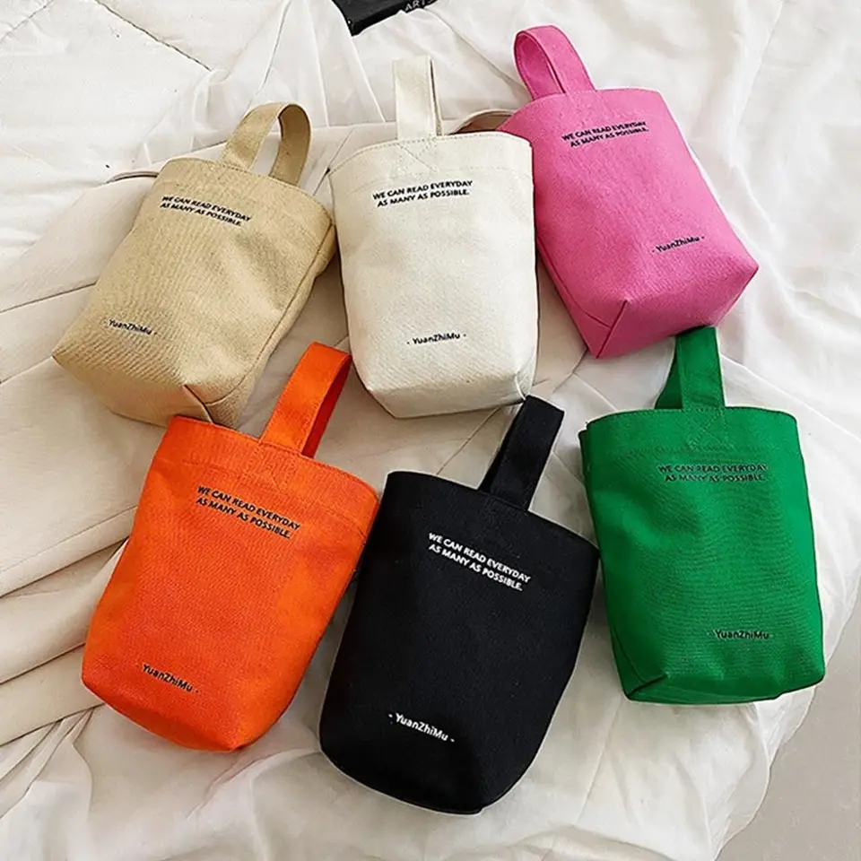 Dámská plátěná kabelka přes rameno crossbody velká kapacita nákupní taška