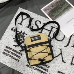 Dámská crossbody kabelka s medvídkem a králíčkem - malá plátěná taška přes rameno - náhled 7