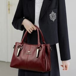 Dámská kožená crossbody kabelka s dotykovým displejem pro telefon a peněženku - náhled 3