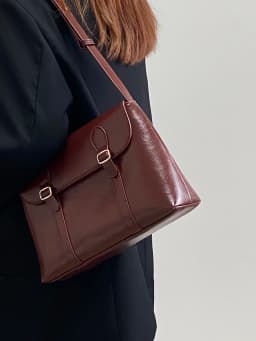 Dámská kabelka přes rameno vintage PU kůže velká kapacita tote taška messenger - náhled 5