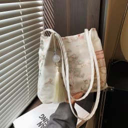 Dámská vintage kabelka leopardí vzor s kapsami crossbody ramínko retro styl - náhled 3