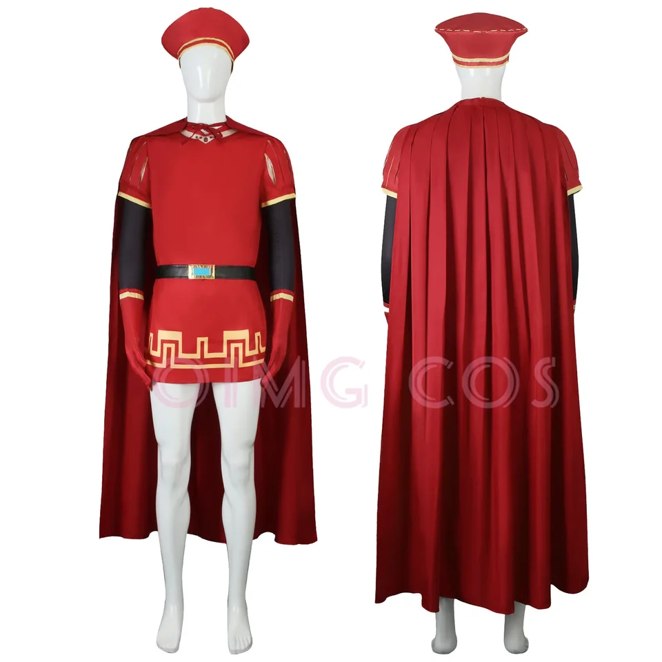 Pánský kostým Lord Farquaad s parukou - karnevalový halloween kostým pro cosplay a párty
