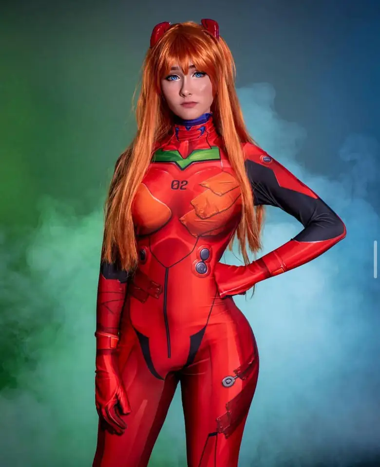 Halloween Asuka Cosplay Kostým Dámský Celotělový Overal Anime Bodysuit pro Dospělé