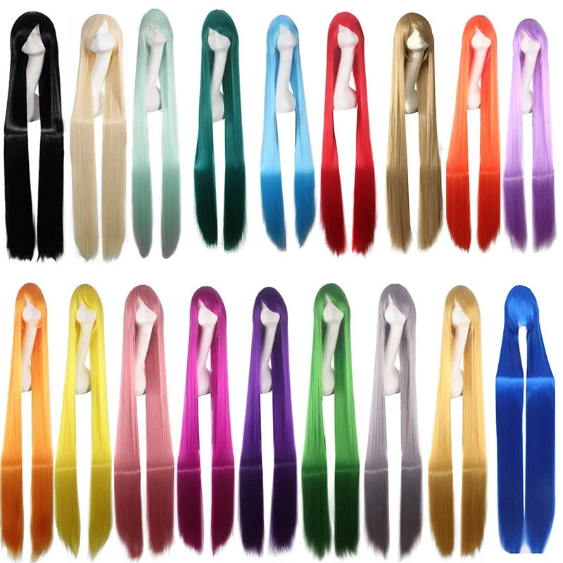 Dlouhá rovná paruka 150cm cosplay anime Halloween kostým dámská světle modrá blond béžová