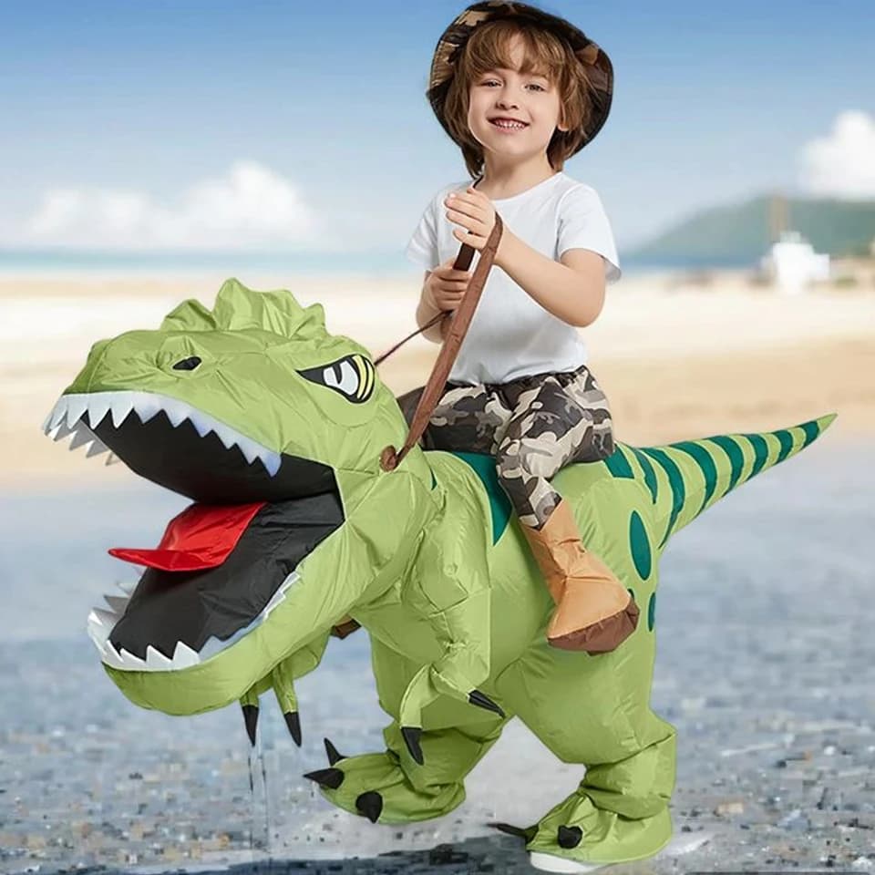 Nafukovací kostým dinosaura pro děti - Halloween party a rodinné aktivity - Maskot
