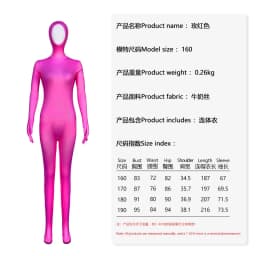 Zentai oblek pro dospělé i děti - elastický catsuit na Halloween a karneval - náhled 4