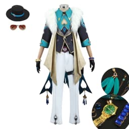 Cosplay kostým Aventurine s parukou - pánský karnevalový outfit pro Halloween a anime akce - náhled 3