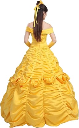Kostým Kráska a zvíře - Dívčí princezna šaty na Halloween a karneval cosplay - náhled 6