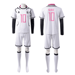 Anime Blue Lock fotbalový dres U20 cosplay kostým bílý fotbalový uniform - náhled 5