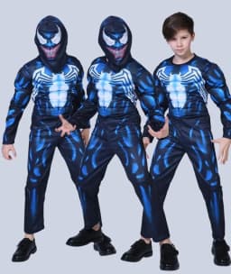Dětský svalnatý kostým superhrdiny na Halloween - jumpsuit pro kluky cosplay party - náhled 5